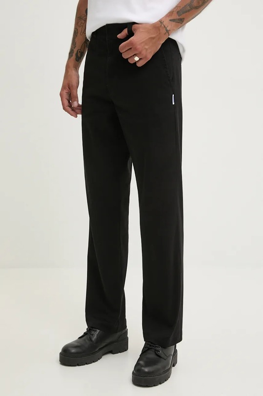 Hugo Blue pantaloni drept negru 50510611