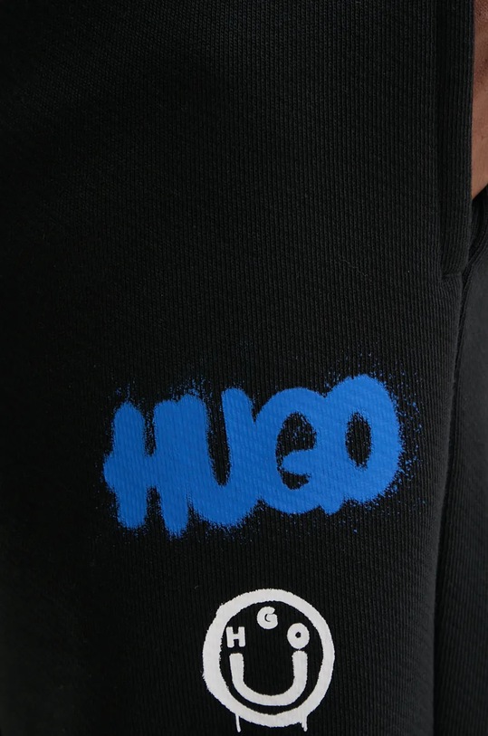 Бавовняні спортивні штани Hugo Blue чорний 50532303