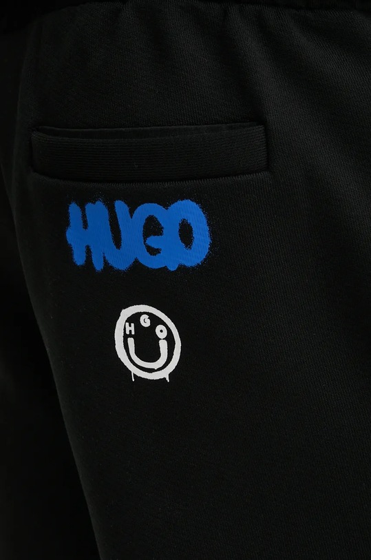 HUGO Blue szorty bawełniane czarny 50532313