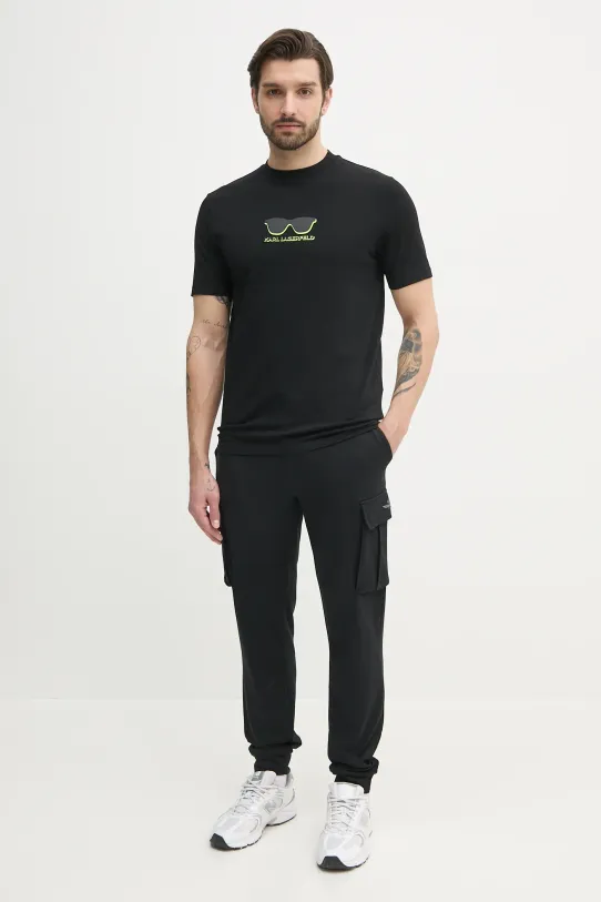 Aeronautica Militare pantaloni de trening PF860F459 negru SS25