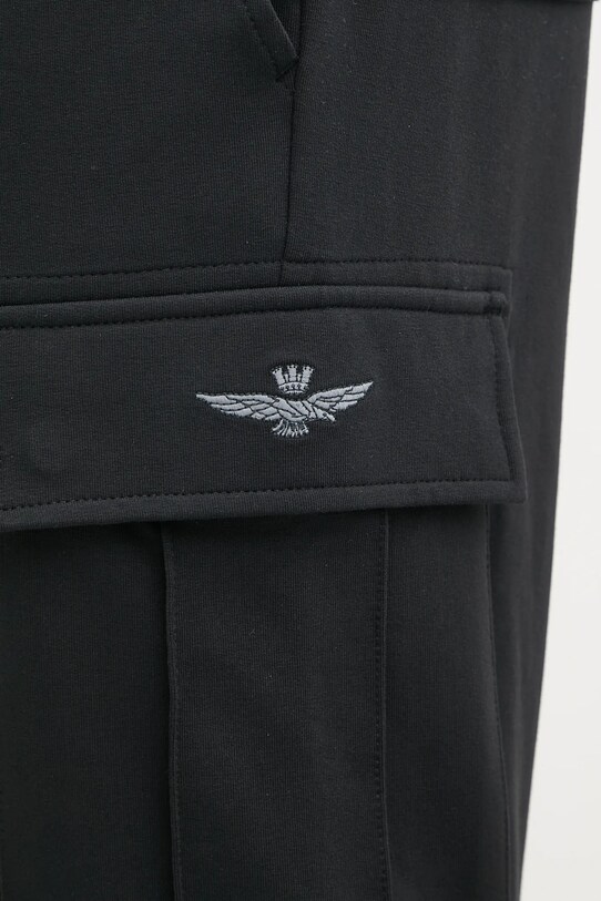 Aeronautica Militare pantaloni de trening negru PF860F459