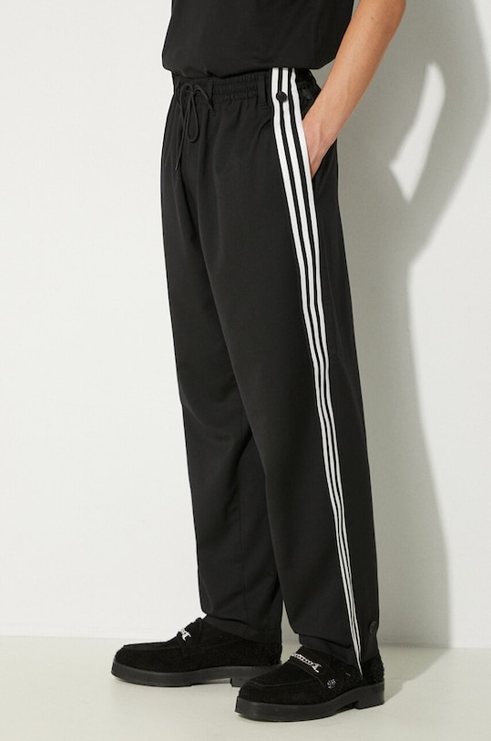 Kalhoty s příměsí vlny Y-3 Refined Wool Track Pants černá IW7463