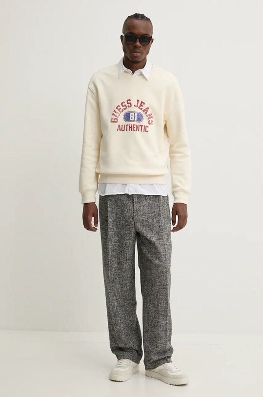 HUGO pantaloni din lana 50528245 gri AW24