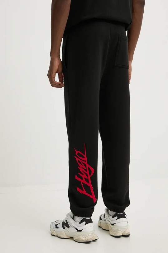 Odzież HUGO spodnie dresowe bawełniane 50521082 czarny