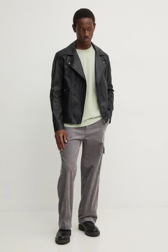 Menčestrové nohavice HUGO 50521138 sivá AW24