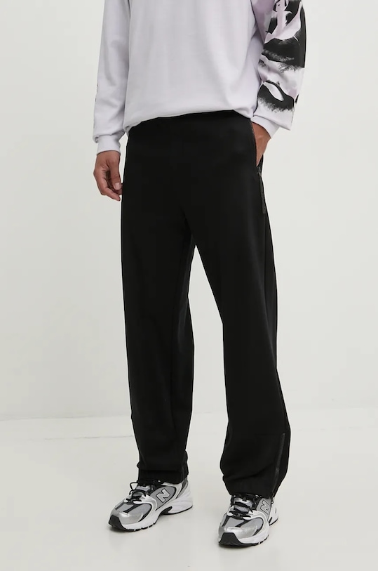 Bavlněné tepláky HUGO černá 50521796