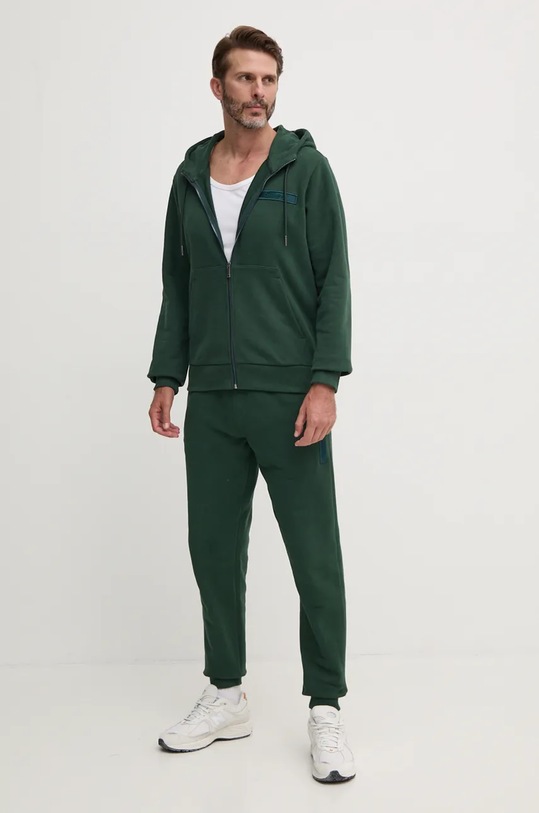 Calvin Klein spodnie dresowe bawełniane K10K113579 zielony AW24