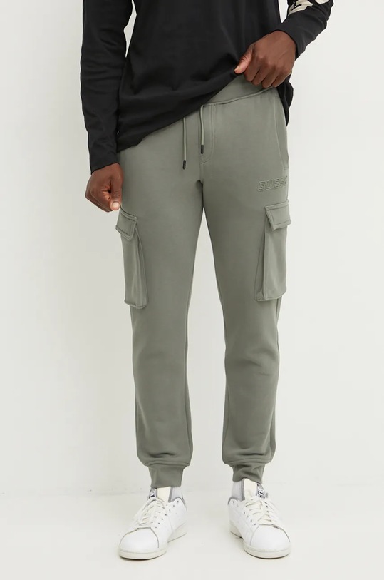 Guess pantaloni de trening ALDWIN tricotaj verde Z4YB08.K9V31