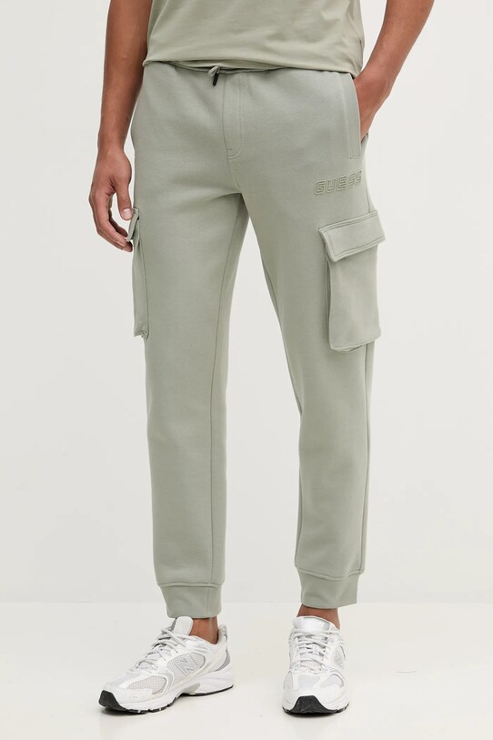 Guess pantaloni tuta ALDWIN maglia verde Z4YB08.K9V31