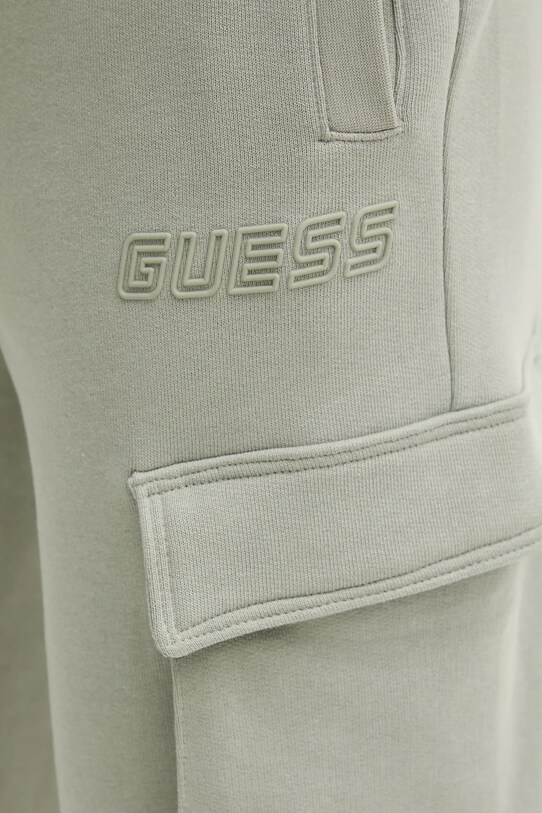 Guess pantaloni de trening ALDWIN verde Z4YB08.K9V31