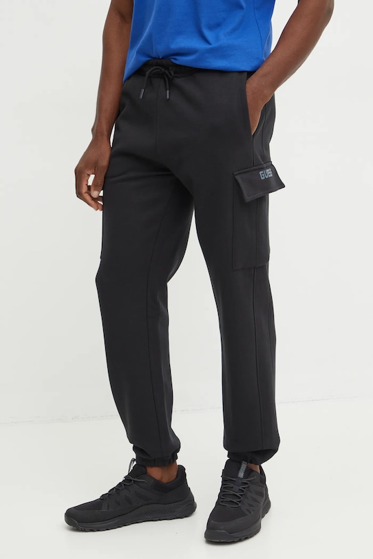 Спортивні штани Guess KEID трикотаж чорний Z4BB09.KCEA0