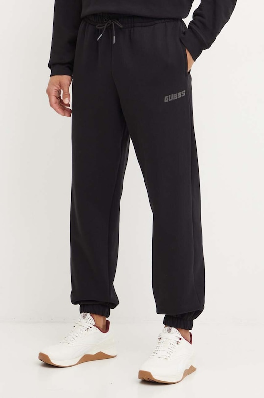 Guess spodnie dresowe EMIS dzianina czarny Z4YB00.K9V31