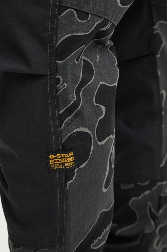 G-Star pantaloni de bumbac negru D25185.D386