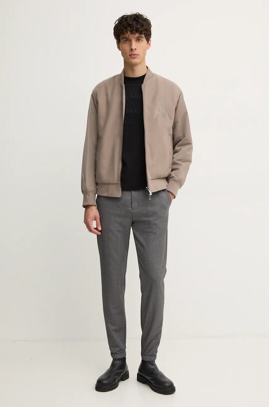 Calvin Klein pantaloni din lana panza gri K10K113421