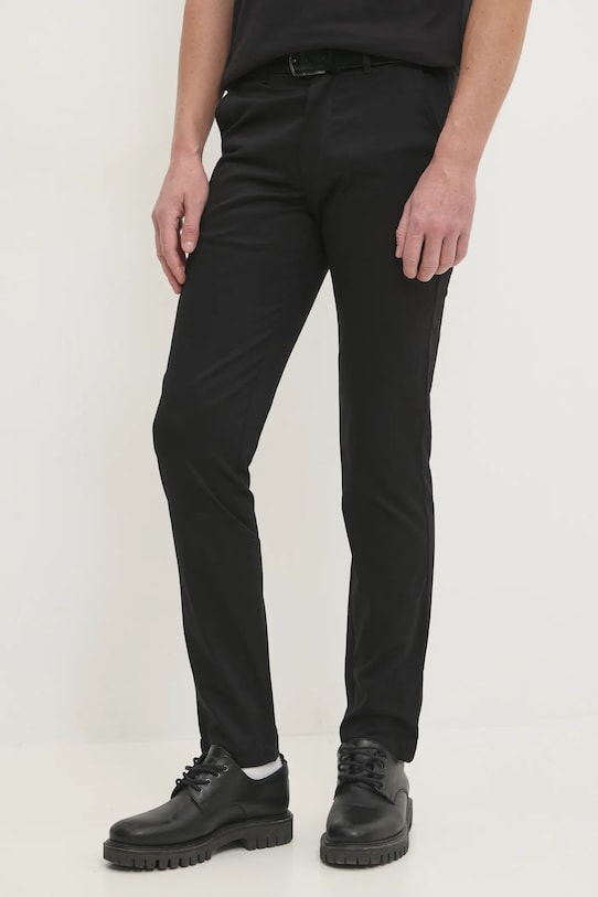 Штани Calvin Klein з еластаном чорний K10K113429