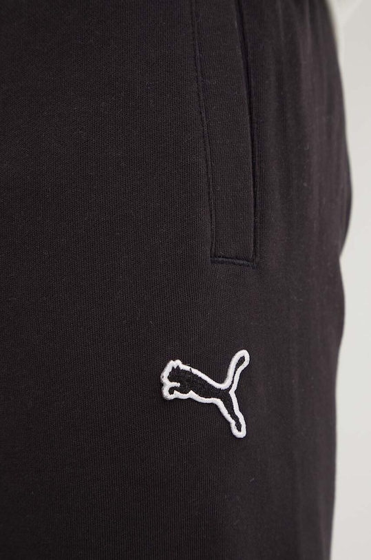 Puma pantaloni de trening din bumbac negru 676816