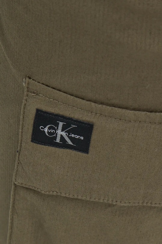 Nohavice Calvin Klein Jeans zelená J30J326438