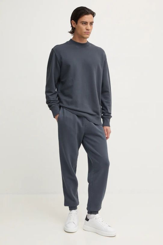 Pamučni donji dio trenirke Calvin Klein Jeans J30J326686 siva AW24