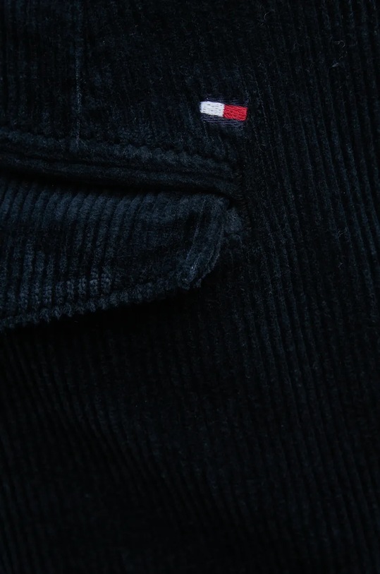 Manšestrové kalhoty Tommy Hilfiger námořnická modř MW0MW36693