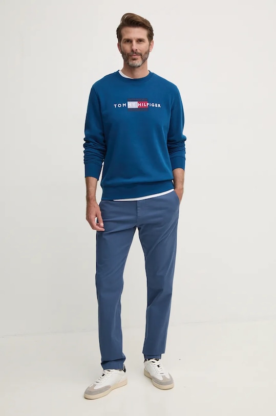 Kalhoty Tommy Hilfiger MW0MW36708 modrá AW24