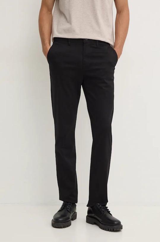 Tommy Hilfiger spodnie tkanina czarny MW0MW37873