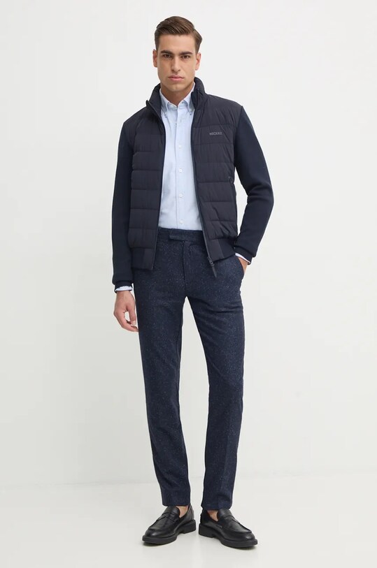 Штани з домішкою вовни Tommy Hilfiger MW0MW36699 темно-синій AW24