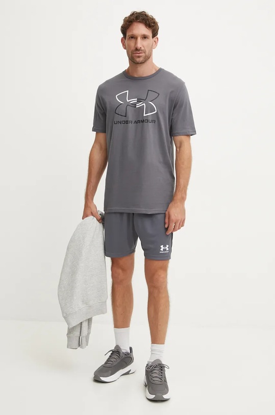 Under Armour pantaloni scurți de antrenament Challenger 1379507 gri AW24