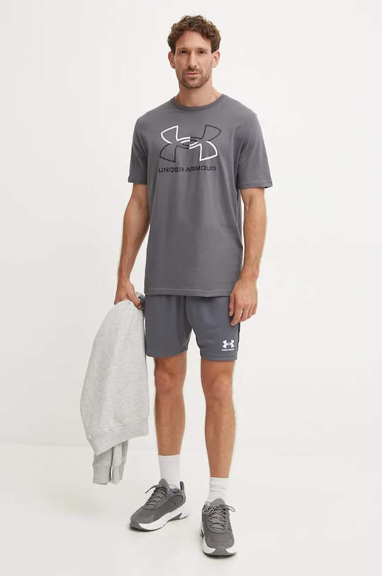 Under Armour pantaloni scurți de antrenament Challenger 1379507 gri AW24