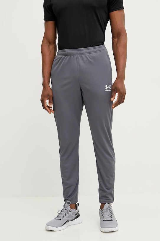 Under Armour pantaloni de antrenament Challenger tricotaj gri 1382602