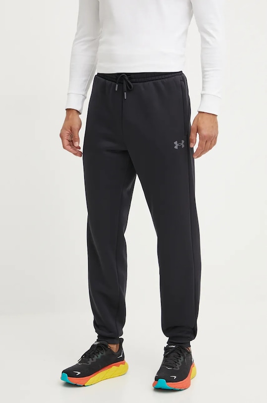 Under Armour pantaloni della tuta Armour Fleece Pro maglia nero 1386586