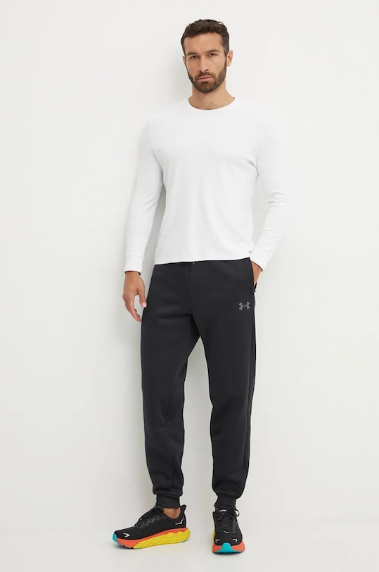 Under Armour pantaloni della tuta Armour Fleece Pro 1386586 nero AW24