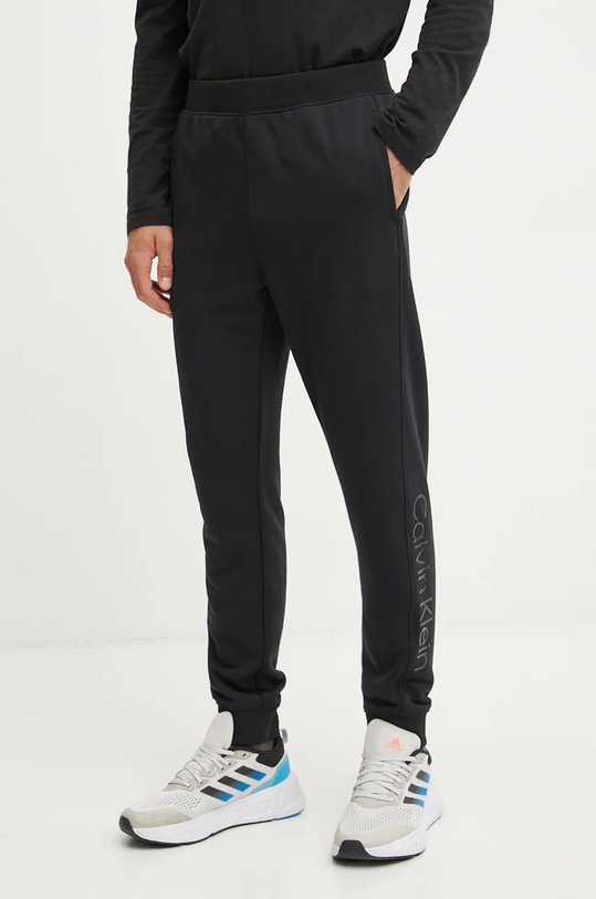 Calvin Klein Performance pantaloni de antrenament tricotaj negru 00GMF4P602