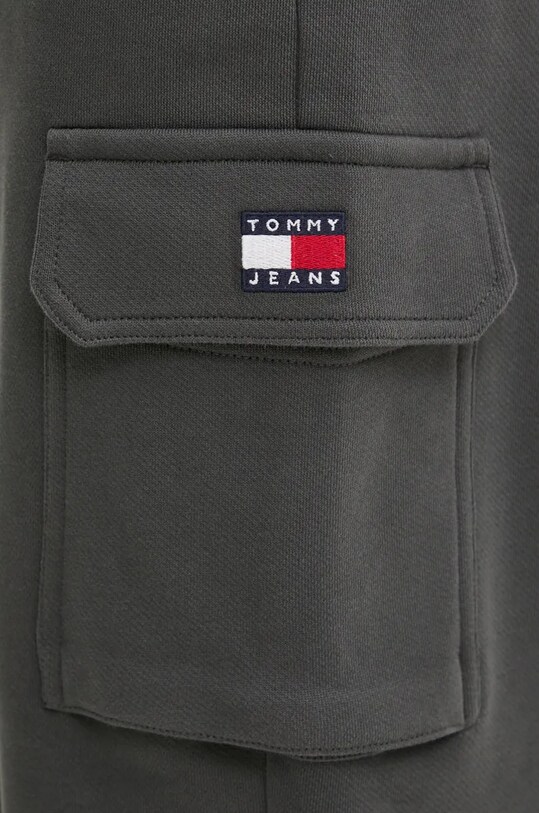 Tommy Jeans pantaloni de trening din bumbac gri DM0DM19807
