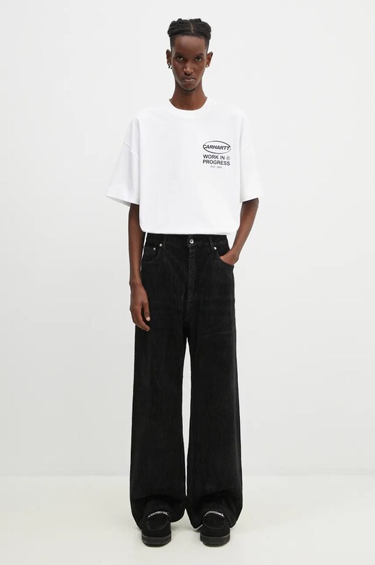Rick Owens corduroy trousers Geth Jeans DU02D2351.HCF black