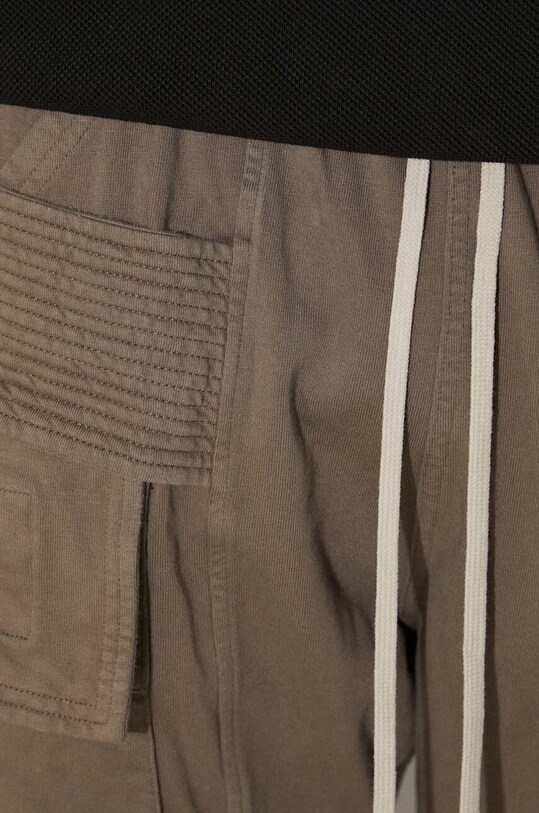 Bavlnené tepláky Rick Owens Creatch Cargo Drawstring DU02D2376.RIG sivá