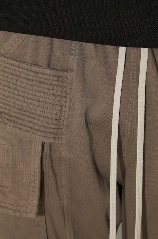 Bavlněné tepláky Rick Owens Creatch Cargo Drawstring DU02D2376.RIG šedá