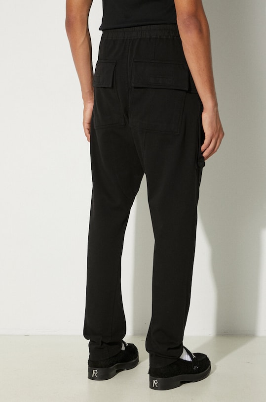 Clothing Rick Owens cotton joggers Creatch Cargo Drawstring DU02D2376.RIG black