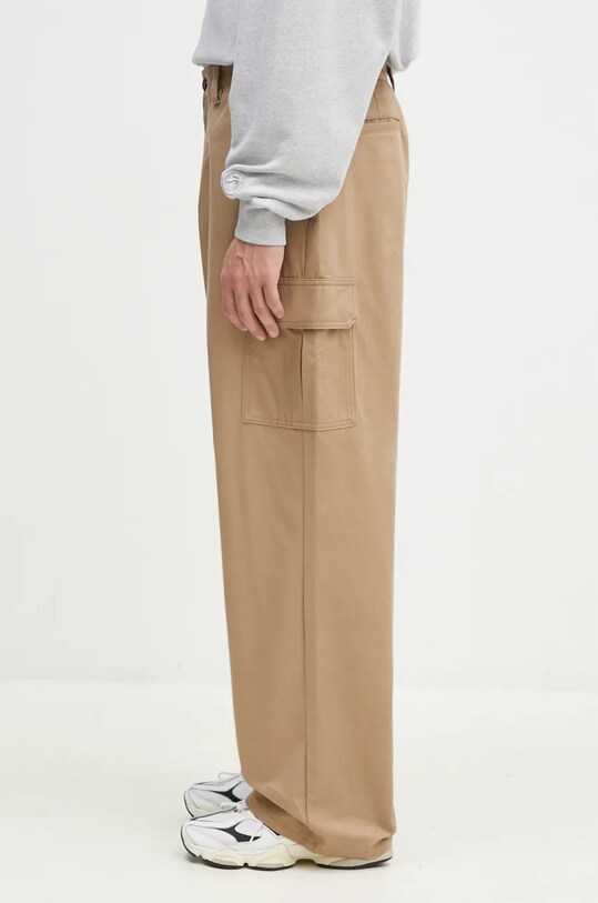 AMBUSH pantaloni de bumbac Travertine BMCF003F24FAB0016100 bej AW24