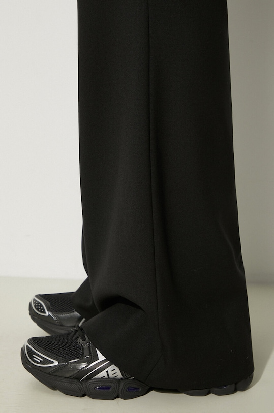 AMBUSH spodnie wełniane Flare Pants BMCO003F24FAB0011000 czarny