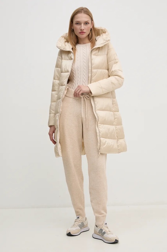 Штани з домішкою вовни Tommy Hilfiger UM0UM03371 бежевий AW24