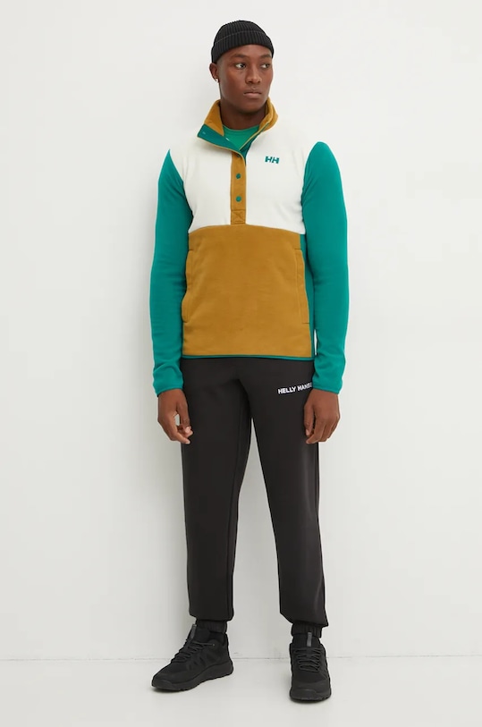 Helly Hansen pantaloni de trening Cotton Fleece 54163 negru AW24