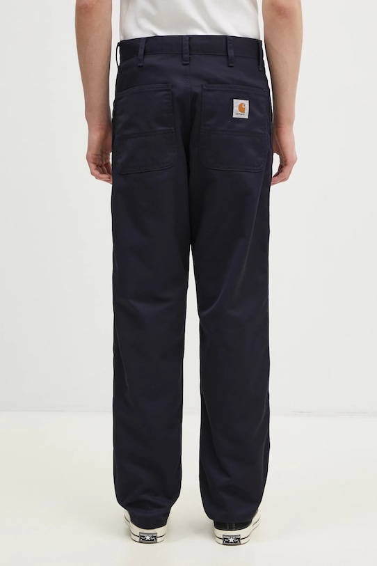 Odzież Carhartt WIP spodnie Simple Pant I020075.1C02 granatowy