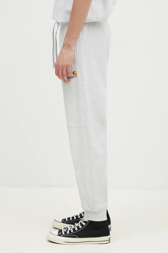 Donji dio trenirke Carhartt WIP American Script Jogging Pant I027042.482XX siva AW24