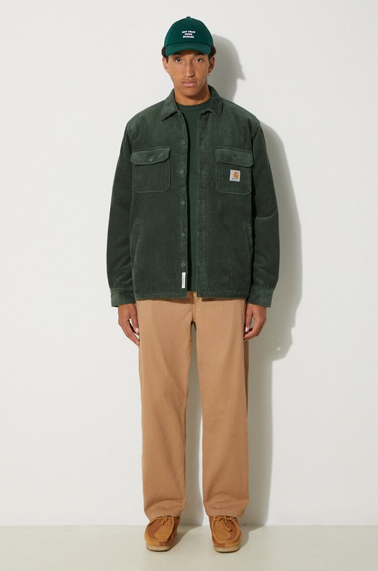 Bavlněné kalhoty Carhartt WIP Flint Pant I029919.2FSGD béžová AW24