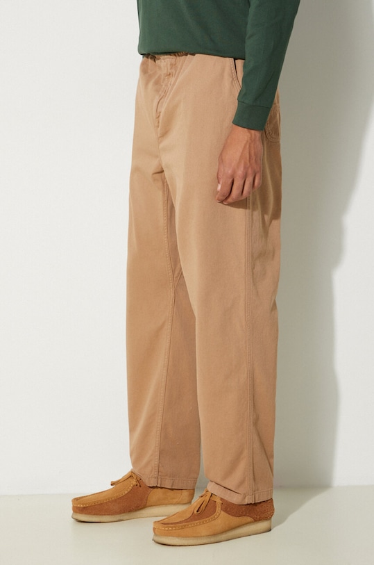Bavlněné kalhoty Carhartt WIP Flint Pant béžová I029919.2FSGD