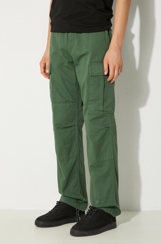 Odzież Carhartt WIP spodnie bawełniane Regular Cargo Pant I030475.29NGD zielony