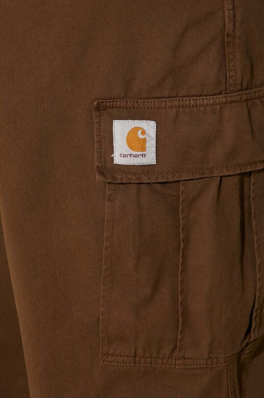 Хлопковые брюки Carhartt WIP Cole Cargo Pant I031218.2YGD коричневый