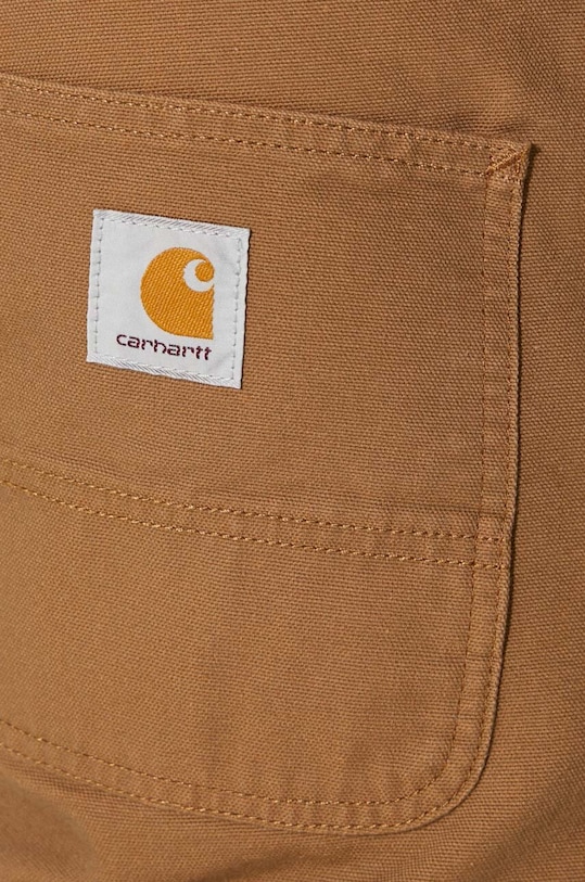 Carhartt WIP pantaloni in cotone Simple Pant I031220.HZ02 marrone