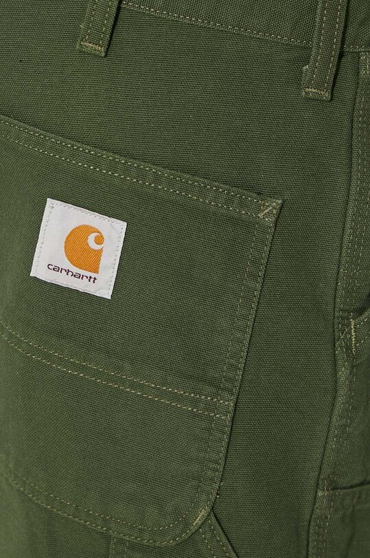 Хлопковые брюки Carhartt WIP Double Knee Pant I031501.2BR02 зелёный