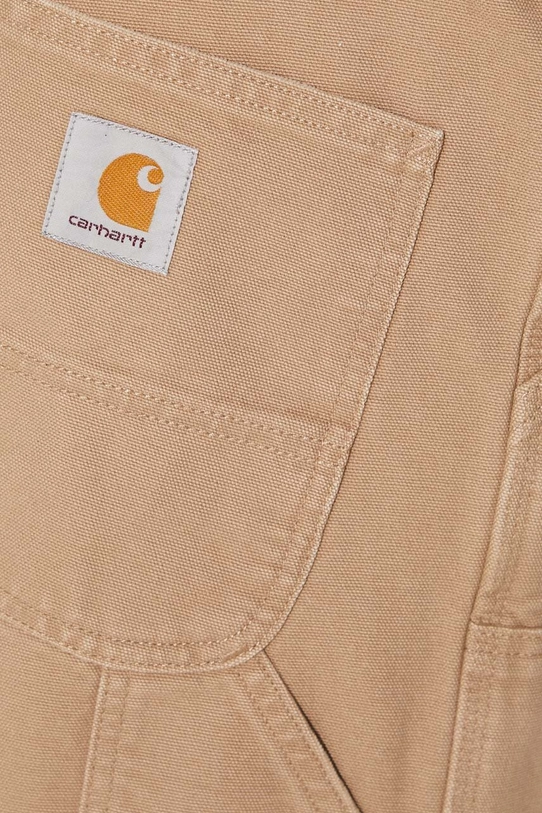 Bavlnené nohavice Carhartt WIP Double Knee Pant I031501.2FS3K béžová